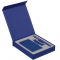 Коробка Latern для аккумулятора 5000 мАч, флешки и ручки, синяя, пример наполнения