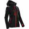 Куртка-трансформер Matrix, женская, черная с красным, вид сбоку
