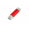 Флешка c дополнительным разъемом Micro USB 3-in-1 TypeC, красная