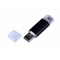 Флешка c дополнительным разъемом Micro USB 3-in-1 TypeC 3.0, чёрная