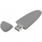 Флешка Pebble Type-C, USB 3.0, серая, в открытом виде