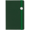 Блокнот Shall Round, зеленый, вид спереди