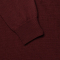 Джемпер Stitch с контрастной отделкой, бордовый, рукав