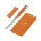 Набор ручка Skil+ флеш-карта Case 8 Гб + зарядное устройство Theta 4000 mAh в футляре, оранжевый, наполнение