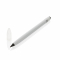 Алюминиевый вечный карандаш с ластиком, белый