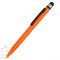 Ручка-стилус металлическая шариковая Poke, оранжевая