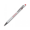 Ручка-стилус металлическая шариковая Sway Monochrome с цветным зеркальным слоем, красная