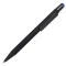 Ручка шариковая FACTOR BLACK со стилусом, черная с синим