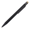 Ручка шариковая FACTOR BLACK со стилусом, черная с золотистым