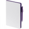 Ежедневник White Shall, недатированный, белый с фиолетовым, пример использования