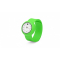 Силиконовые слэп-часы, комбирированные, светло-зелёные