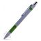 Шариковая ручка Colibri, серебритая с зеленым