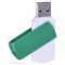 USB flash-карта Easy, зеленая полуоткрытая