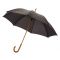 Зонт-трость Jova, механическиий, черный, пример нанесения