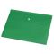 Папка-конверт с кнопкой А4, зеленая