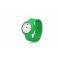 Силиконовые слэп-часы, комбирированные, зелёные