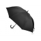 Зонт-трость Lunker с куполом диаметром 135 см, черный, вид сбоку