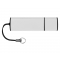 USB-флешка на 16 Гб Borgir с колпачком, белая, общий вид