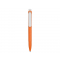 Ручка шариковая ECO W из пшеничной соломы, оранжевая, вид сзади