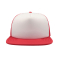 Бейсболка SNAP 90S, 5 клиньев, красная, вид спереди