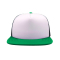 Бейсболка SNAP 90S, 5 клиньев, зелёная, вид спереди