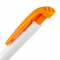 Ручка шариковая Favorite, белая с оранжевым, клип
