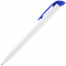 Ручка шариковая Favorite, белая с синим, вид сбоку
