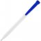 Ручка шариковая Favorite, белая с синим, вид сзади
