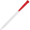 Ручка шариковая Favorite, белая с красным, вид сзади