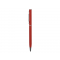 Ручка металлическая шариковая Атриум софт-тач, красная, вид сбоку