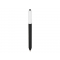 Ручка пластиковая шариковая Pigra  P03 софт-тач, черная, вид сзади