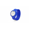 Силиконовые слэп-часы, комбирированные, синие