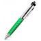 Флешка-ручка с кожаной вставкой, зеленая