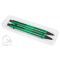 Набор Future:ручка и карандаш в прозрачном футляре, зеленый