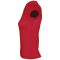 Футболка MOON 150, женская, V-образным вырезом, красная, вид сбоку