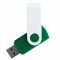 Флешка TWIST WHITE CLIP COLOR 3.0, зелёная