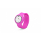 Силиконовые слэп-часы, комбирированные, ярко-розовые
