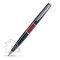 Шариковая ручка Libra Black, чёрная с красным