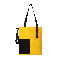 Шоппер Superbag Color, жёлтый с чёрным