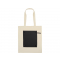 Складная хлопковая сумка для шопинга Gross с карманом, 180 г/м2, черная