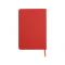 Блокнот А5 Magnet soft-touch с магнитным держателем для ручки, красный, обратная сторона