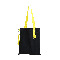 Шоппер Superbag black с ремувкой 4sb, черный с желтым