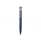 Ручка шариковая металлическая Matteo soft-touch, темно-синяя