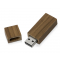 USB-флешка на 16 Гб Woody с магнитным колпачком, темно-коричневая