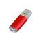 USB-флешка с прозрачным колпачком, красная