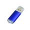 USB-флешка с прозрачным колпачком, синяя