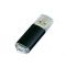 USB-флешка с прозрачным колпачком, черная