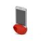 Подставка под мобильный телефон Яйцо, красная, пример использования
