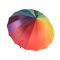 Зонт-трость Радуга, 16 разноцветных клиньев, купол