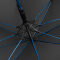 Зонт-трость с цветными спицами Color Style ver.2, ярко-синий, спицы
